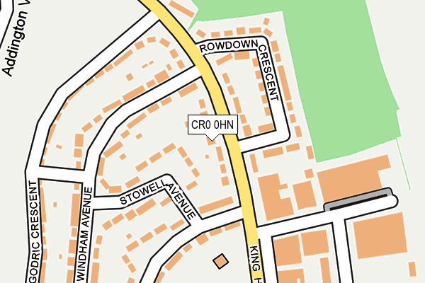 CR0 0HN map - OS OpenMap – Local (Ordnance Survey)