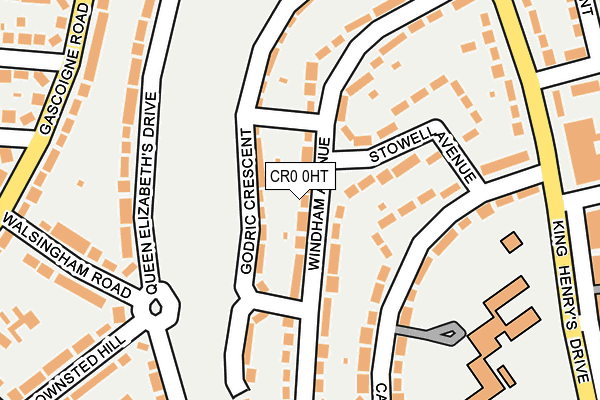 CR0 0HT map - OS OpenMap – Local (Ordnance Survey)