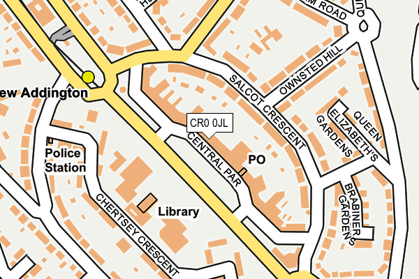 CR0 0JL map - OS OpenMap – Local (Ordnance Survey)