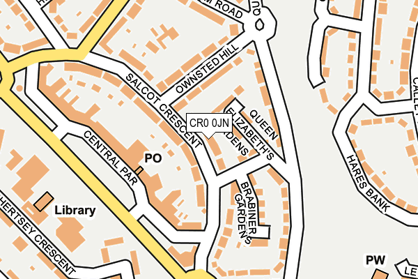 CR0 0JN map - OS OpenMap – Local (Ordnance Survey)