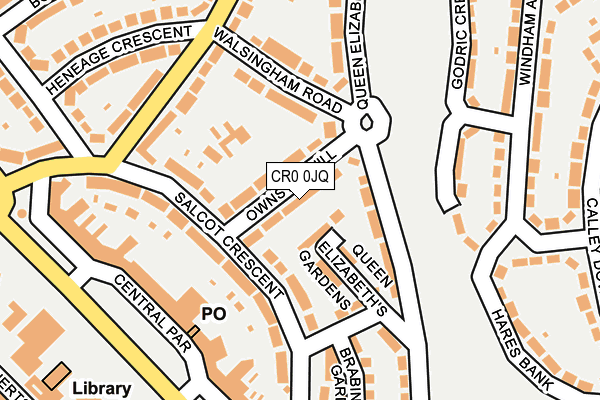 CR0 0JQ map - OS OpenMap – Local (Ordnance Survey)