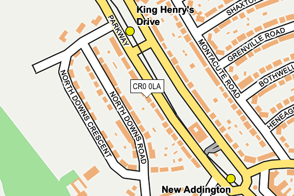 CR0 0LA map - OS OpenMap – Local (Ordnance Survey)