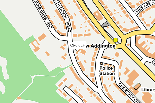 CR0 0LF map - OS OpenMap – Local (Ordnance Survey)