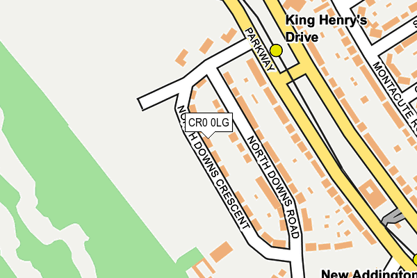 CR0 0LG map - OS OpenMap – Local (Ordnance Survey)