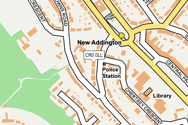 CR0 0LL map - OS OpenMap – Local (Ordnance Survey)