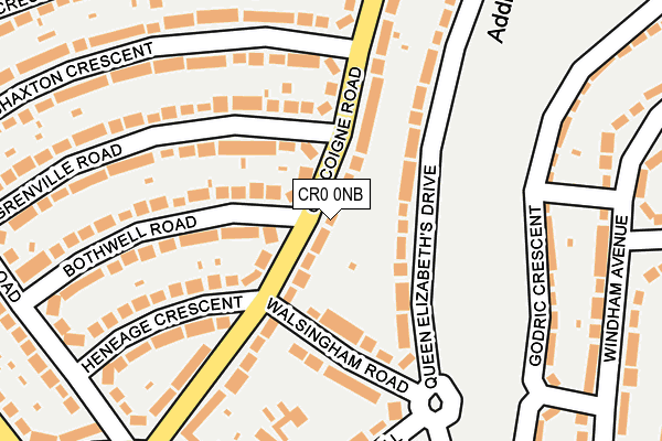 CR0 0NB map - OS OpenMap – Local (Ordnance Survey)