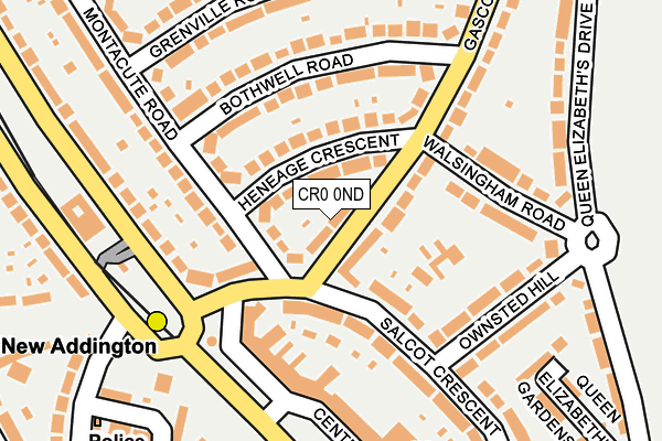 CR0 0ND map - OS OpenMap – Local (Ordnance Survey)