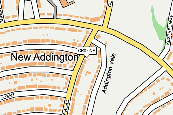 CR0 0NF map - OS OpenMap – Local (Ordnance Survey)