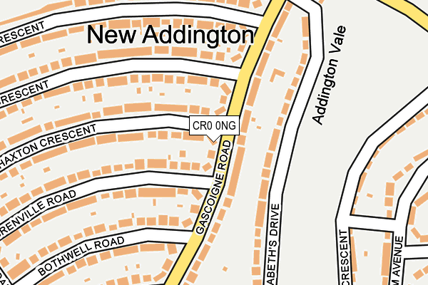 CR0 0NG map - OS OpenMap – Local (Ordnance Survey)