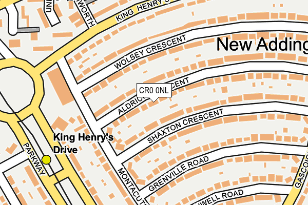 CR0 0NL map - OS OpenMap – Local (Ordnance Survey)