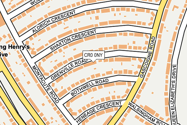 CR0 0NY map - OS OpenMap – Local (Ordnance Survey)