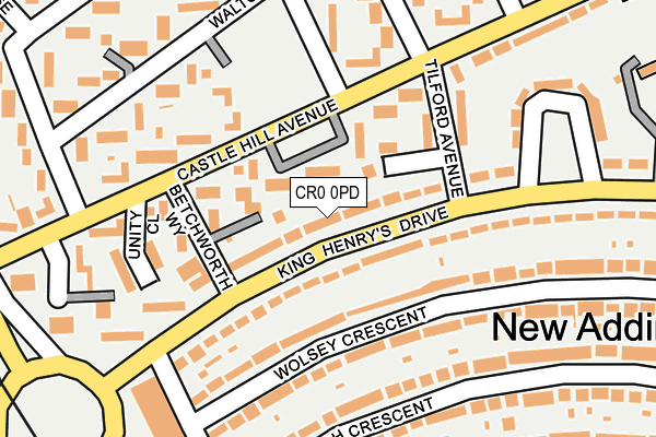 CR0 0PD map - OS OpenMap – Local (Ordnance Survey)