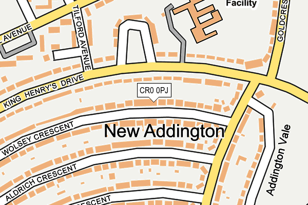 CR0 0PJ map - OS OpenMap – Local (Ordnance Survey)