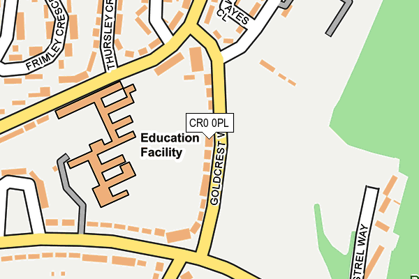 CR0 0PL map - OS OpenMap – Local (Ordnance Survey)