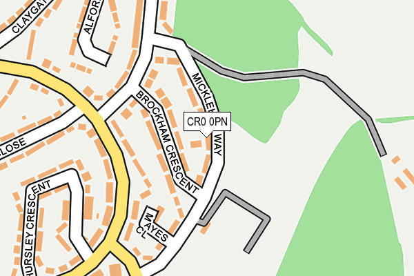 CR0 0PN map - OS OpenMap – Local (Ordnance Survey)