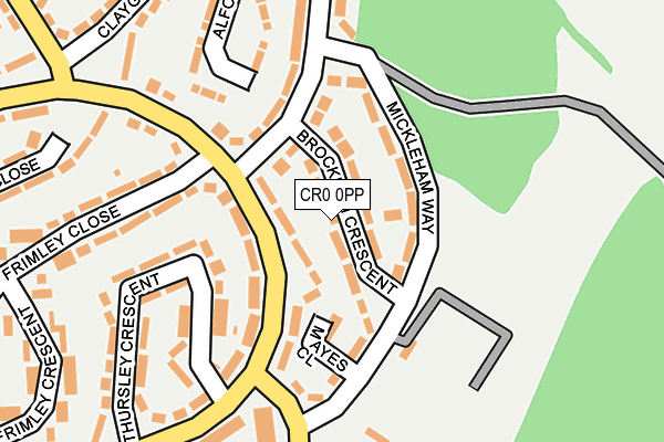 CR0 0PP map - OS OpenMap – Local (Ordnance Survey)