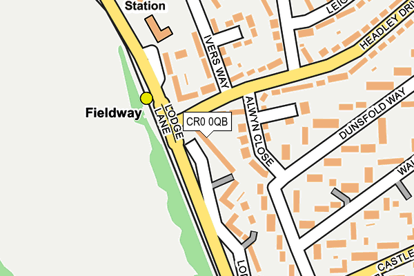 CR0 0QB map - OS OpenMap – Local (Ordnance Survey)