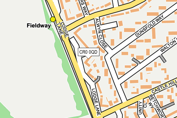 CR0 0QD map - OS OpenMap – Local (Ordnance Survey)