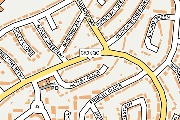 CR0 0QG map - OS OpenMap – Local (Ordnance Survey)