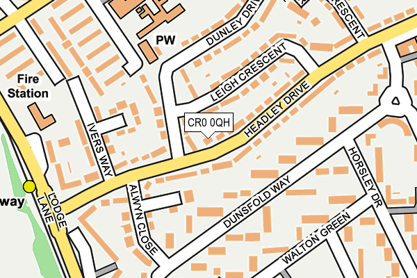 CR0 0QH map - OS OpenMap – Local (Ordnance Survey)