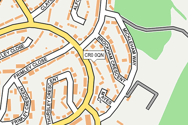 CR0 0QN map - OS OpenMap – Local (Ordnance Survey)