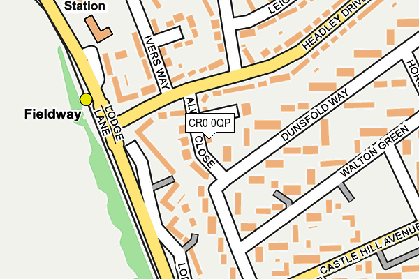 CR0 0QP map - OS OpenMap – Local (Ordnance Survey)