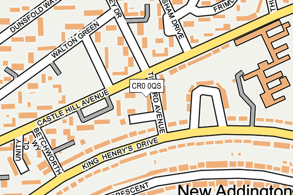 CR0 0QS map - OS OpenMap – Local (Ordnance Survey)