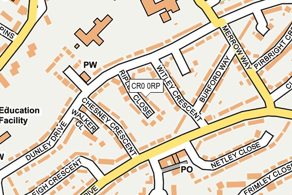 CR0 0RP map - OS OpenMap – Local (Ordnance Survey)