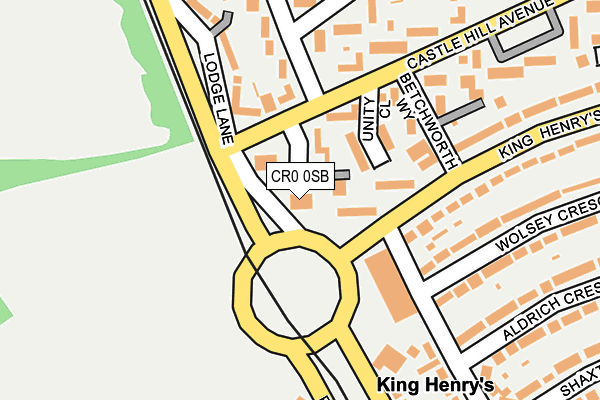 CR0 0SB map - OS OpenMap – Local (Ordnance Survey)