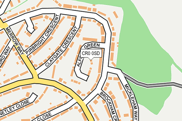 CR0 0SD map - OS OpenMap – Local (Ordnance Survey)