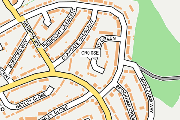 CR0 0SE map - OS OpenMap – Local (Ordnance Survey)