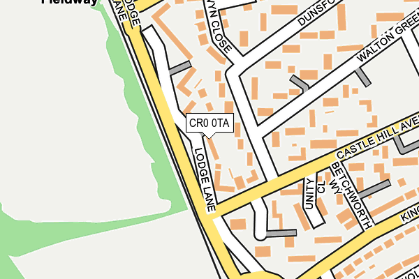 CR0 0TA map - OS OpenMap – Local (Ordnance Survey)