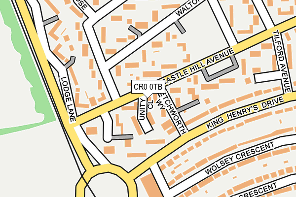 CR0 0TB map - OS OpenMap – Local (Ordnance Survey)