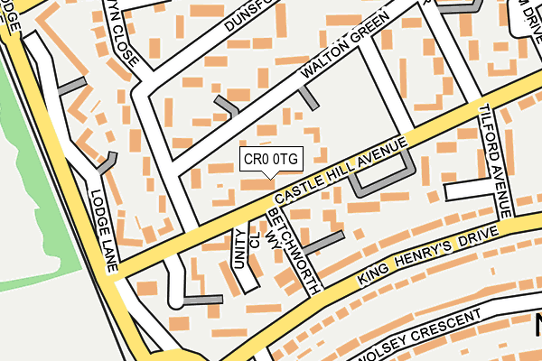 CR0 0TG map - OS OpenMap – Local (Ordnance Survey)