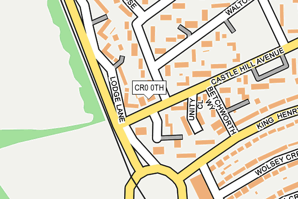 CR0 0TH map - OS OpenMap – Local (Ordnance Survey)