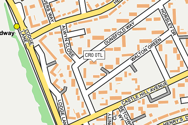 CR0 0TL map - OS OpenMap – Local (Ordnance Survey)