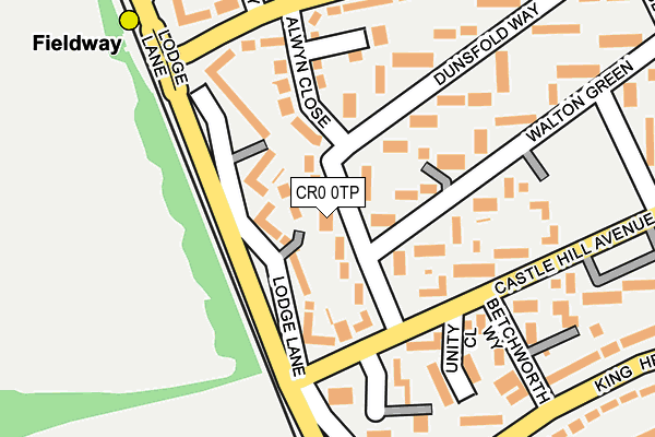 CR0 0TP map - OS OpenMap – Local (Ordnance Survey)