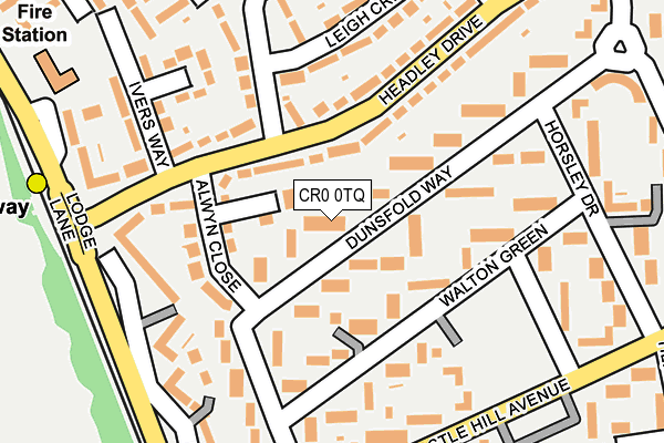 CR0 0TQ map - OS OpenMap – Local (Ordnance Survey)