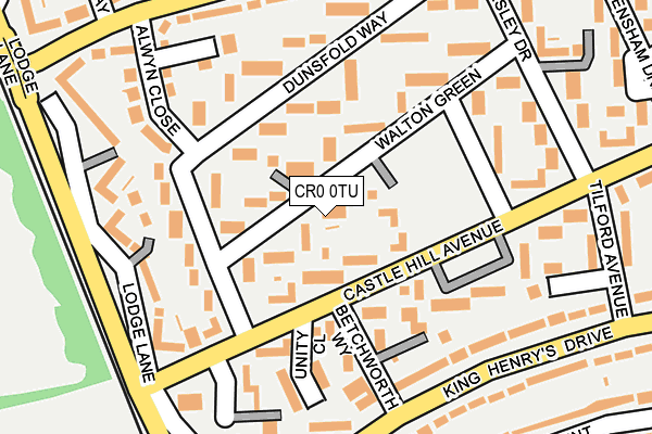 CR0 0TU map - OS OpenMap – Local (Ordnance Survey)