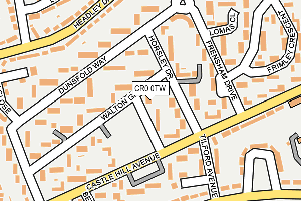 CR0 0TW map - OS OpenMap – Local (Ordnance Survey)