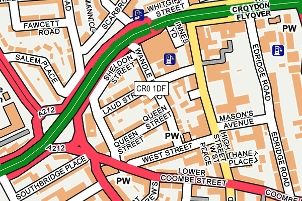 Map of 13 BIRDHURST ROAD SOUTH CROYDON MANAGEMENT CO. LIMITED at local scale