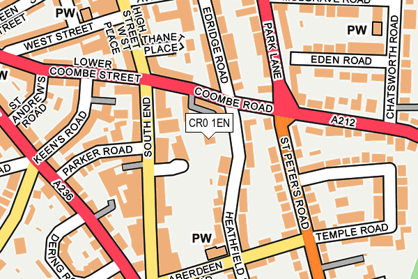 CR0 1EN map - OS OpenMap – Local (Ordnance Survey)