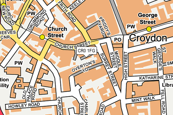 CR0 1FG map - OS OpenMap – Local (Ordnance Survey)