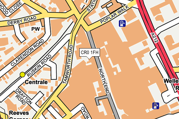 CR0 1FH map - OS OpenMap – Local (Ordnance Survey)