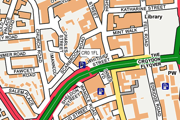 CR0 1FL map - OS OpenMap – Local (Ordnance Survey)