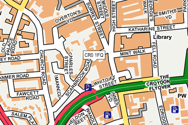 CR0 1FQ map - OS OpenMap – Local (Ordnance Survey)