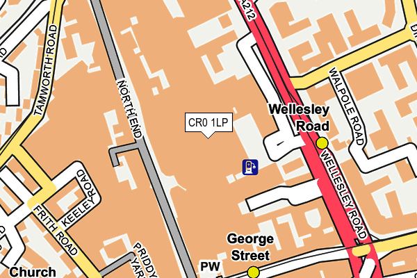 CR0 1LP map - OS OpenMap – Local (Ordnance Survey)