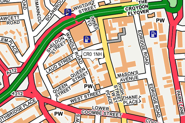 CR0 1NH map - OS OpenMap – Local (Ordnance Survey)