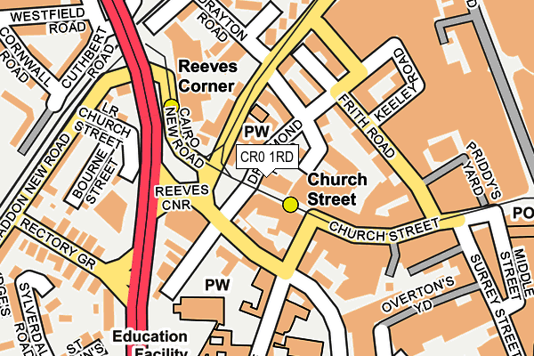 CR0 1RD map - OS OpenMap – Local (Ordnance Survey)