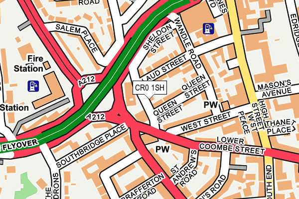 CR0 1SH map - OS OpenMap – Local (Ordnance Survey)